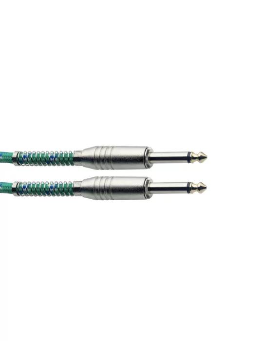  STAGG SGC3VT GR 3M/10FT VINTWEED CABLE-GREEN|MusicGoodDeal 