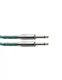  STAGG SGC3VT GR 3M/10FT VINTWEED CABLE-GREEN|MusicGoodDeal 