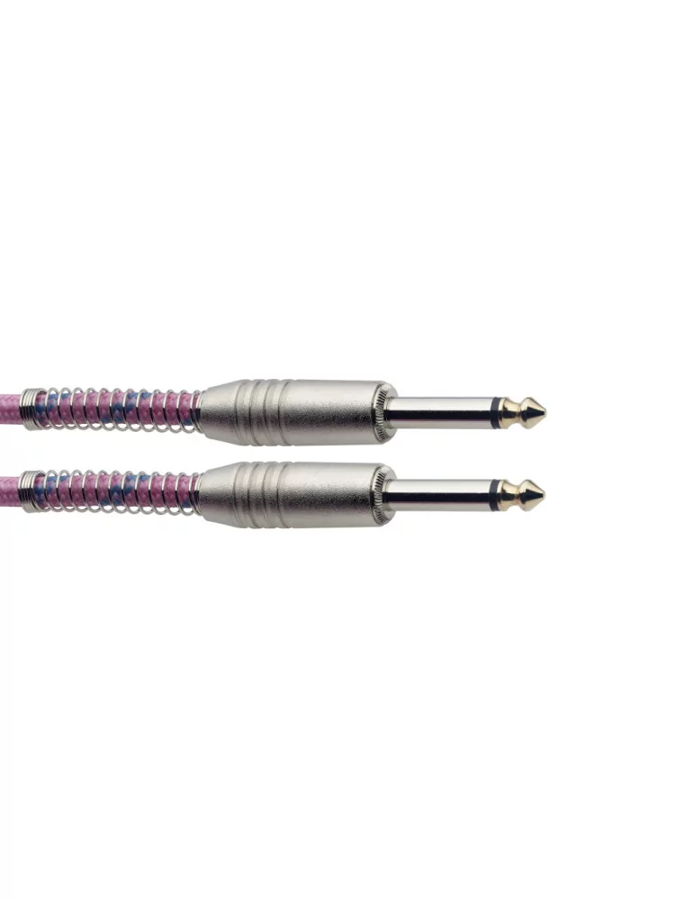  STAGG SGC3VT PK 3M/10FT VINTWEED CABLE-PINK|MusicGoodDeal 