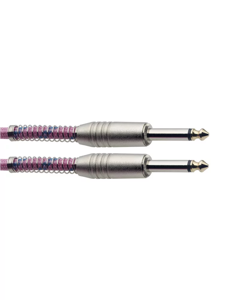  STAGG SGC3VT PK 3M/10FT VINTWEED CABLE-PINK|MusicGoodDeal 