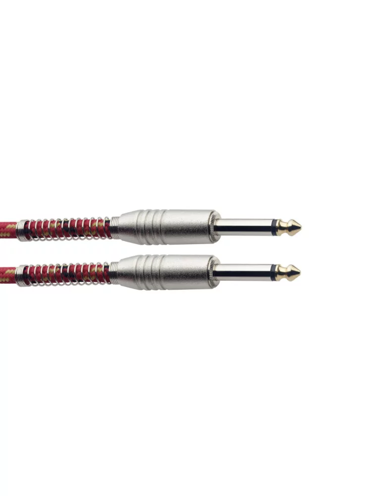  STAGG SGC3VT RD 3M/10FT VINTWEED CABLE-RED|MusicGoodDeal 