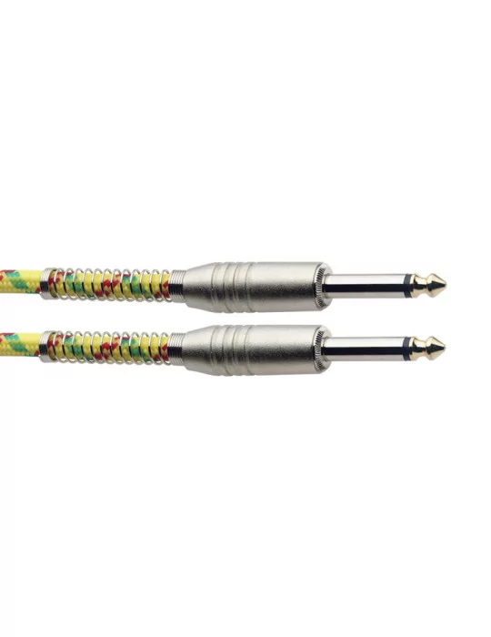  STAGG SGC3VT YL 3M/10FT VINTWEED CABLE-YELLOW|MusicGoodDeal 