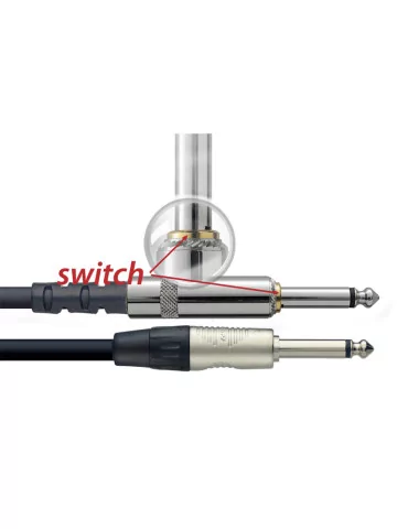  STAGG NGC10SWR Instrument cable, jack/jack (m/m), 10 m (33'), with mute switch|MusicGoodDeal  2