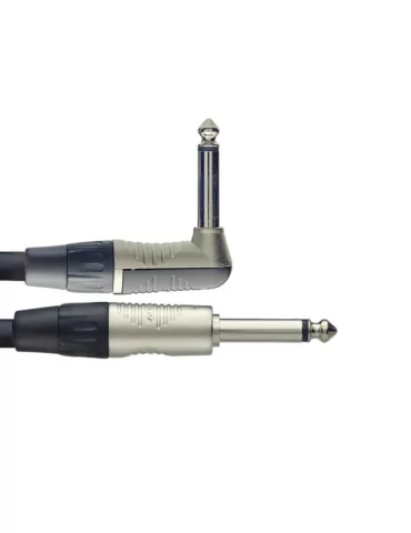  STAGG NGC6PLR Instrument cable, jack/jack (m/m, straight/L-shaped), 6 m (20')|MusicGoodDeal  2