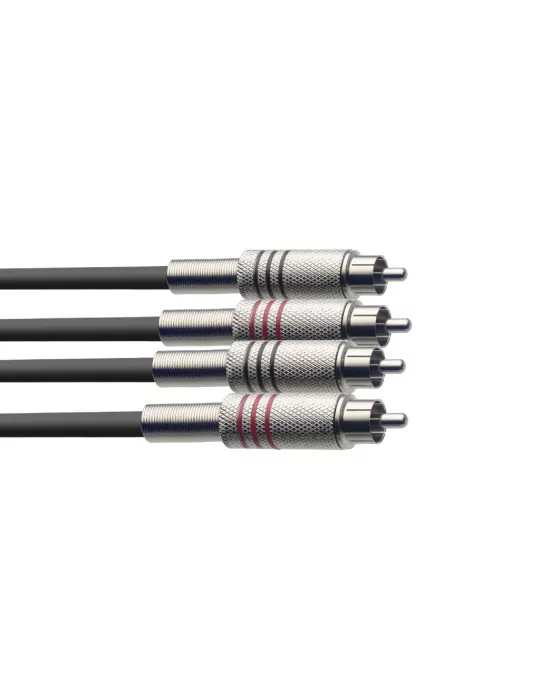  STAGG STC1C Twin cable, RCA/RCA (m/m), 1 (3')|MusicGoodDeal 