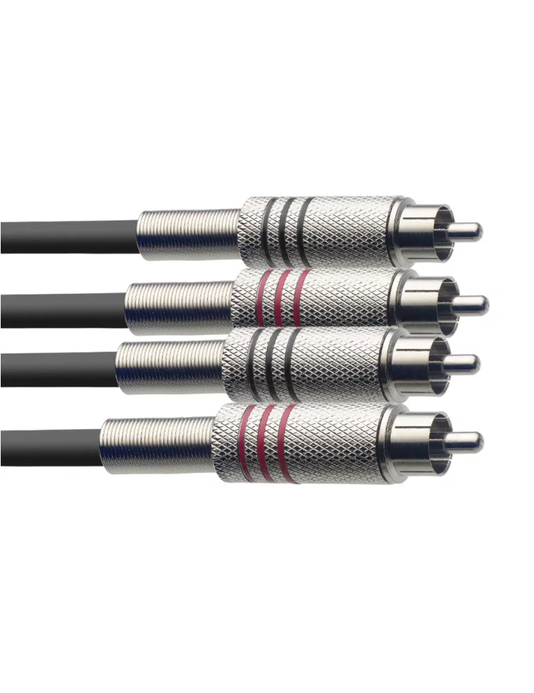  STAGG STC2C Twin cable, RCA/RCA (m/m), 2 (6')|MusicGoodDeal 