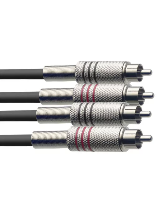  STAGG STC2C Twin cable, RCA/RCA (m/m), 2 (6')|MusicGoodDeal 