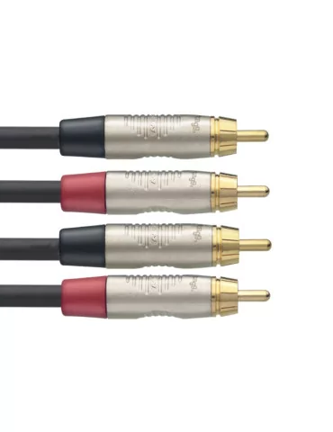  STAGG NTC1CR Twin cable, RCA/RCA (m/m), 1 m (3')|MusicGoodDeal  2