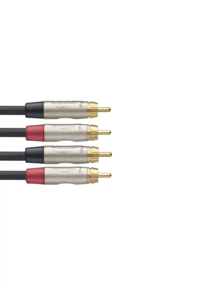  STAGG NTC6CR Twin cable, RCA/RCA (m/m), 6 m (20')|MusicGoodDeal 