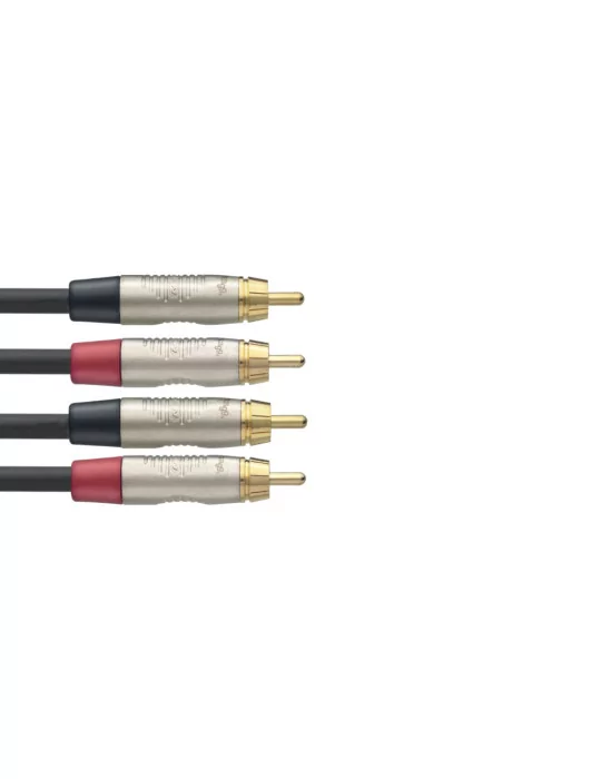  STAGG NTC6CR Twin cable, RCA/RCA (m/m), 6 m (20')|MusicGoodDeal 
