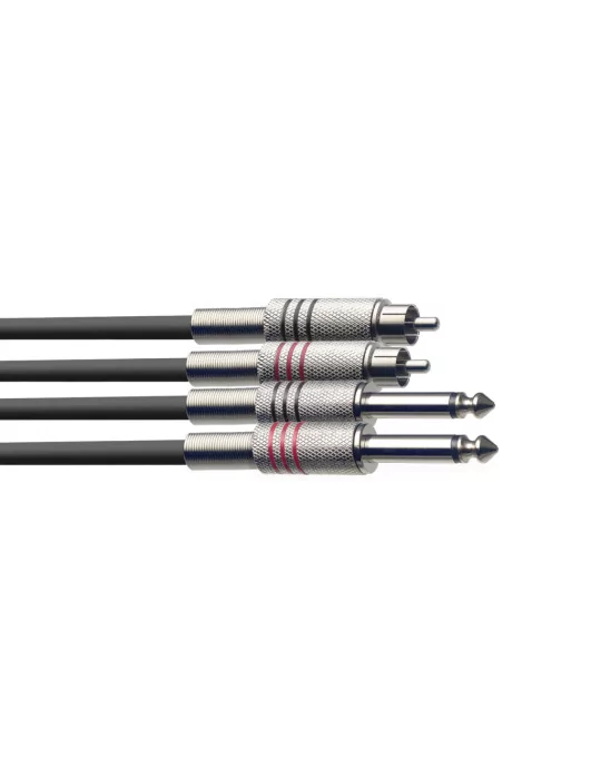  STAGG STC3PCM Twin cable, jack/RCA (m/m), 3 m (10')|MusicGoodDeal 