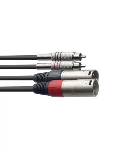  STAGG STC6CMXM Twin cable, XLR/RCA (m/m), 6 m (20')|MusicGoodDeal 