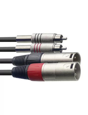  STAGG STC6CMXM Twin cable, XLR/RCA (m/m), 6 m (20')|MusicGoodDeal  2
