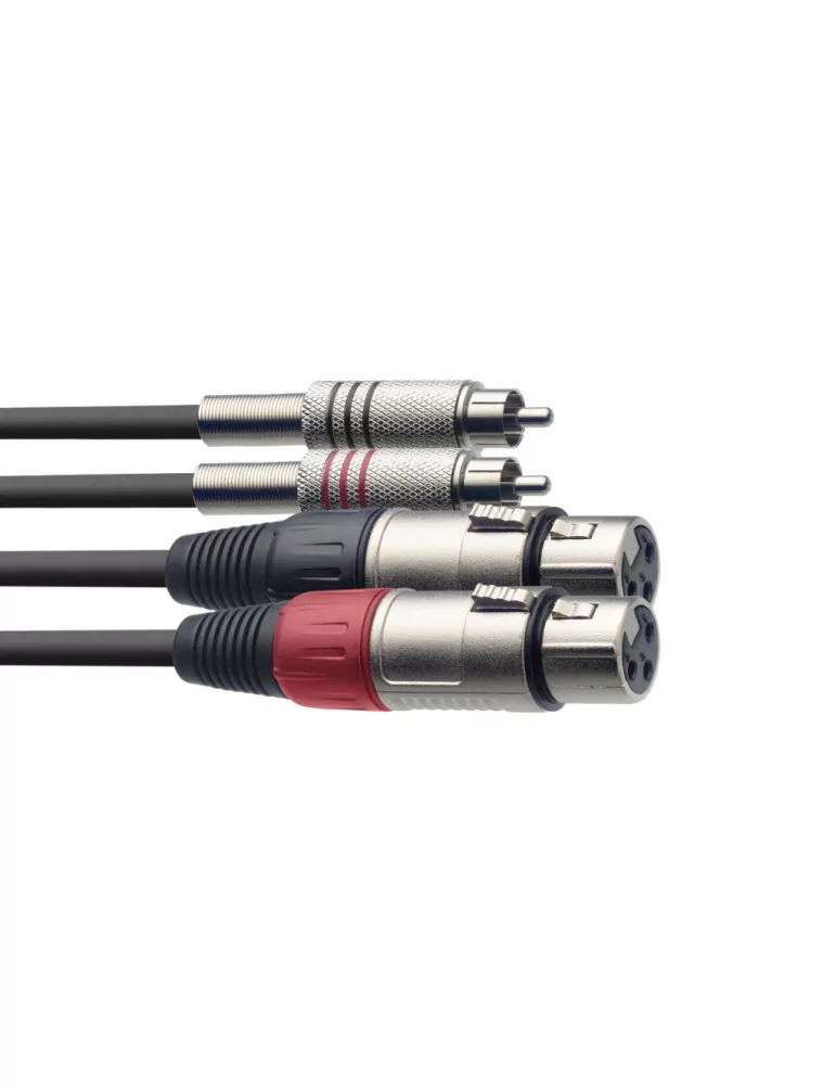  STAGG STC060CMXF Twin cable, XLR/RCA (f/m), 60 cm (2')|MusicGoodDeal 