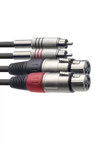  STAGG STC060CMXF Twin cable, XLR/RCA (f/m), 60 cm (2')|MusicGoodDeal  2
