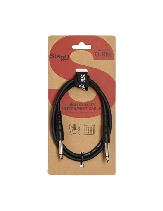 STAGG SPC090 Mono Patchkabel Klinke/Klinke (m/m) 90 cm Metall|MusicGoodDeal 