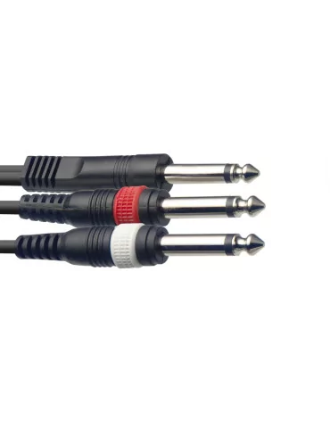  STAGG SYC3/P2P E Y cable, jack/jack (m/m), 3 m (10')|MusicGoodDeal 