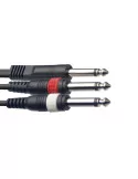 STAGG SYC3/P2P E Y cable, jack/jack (m/m), 3 m (10')|MusicGoodDeal 
