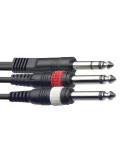  STAGG SYC1/PS2P E Y cable, jack/jack (m/m), 1 m (3')|MusicGoodDeal 