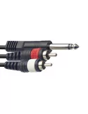  STAGG SYC2/PS2CM E Y-cable, jack/RCA (m/m), 2 m (6')|MusicGoodDeal 