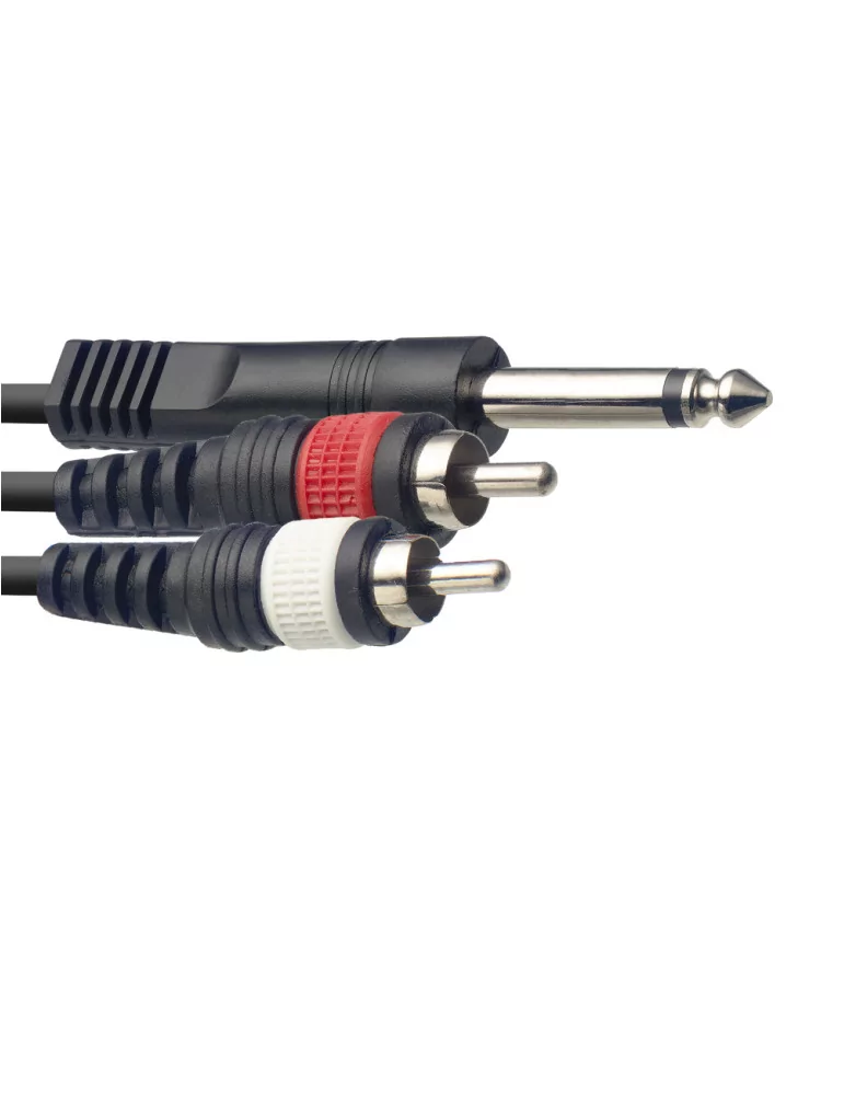  STAGG SYC2/PS2CM E Y-cable, jack/RCA (m/m), 2 m (6')|MusicGoodDeal 