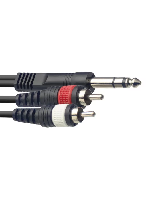  STAGG SYC3/PS2CM E Y-cable, jack/RCA (m/m), 3 m (10')|MusicGoodDeal 
