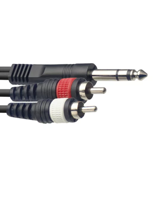  STAGG SYC3/PS2CM E Y-cable, jack/RCA (m/m), 3 m (10')|MusicGoodDeal 