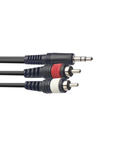  STAGG SYC1/MPSB2CM E Y cable, mini jack/RCA (m/m), 1 m (3')|MusicGoodDeal  2