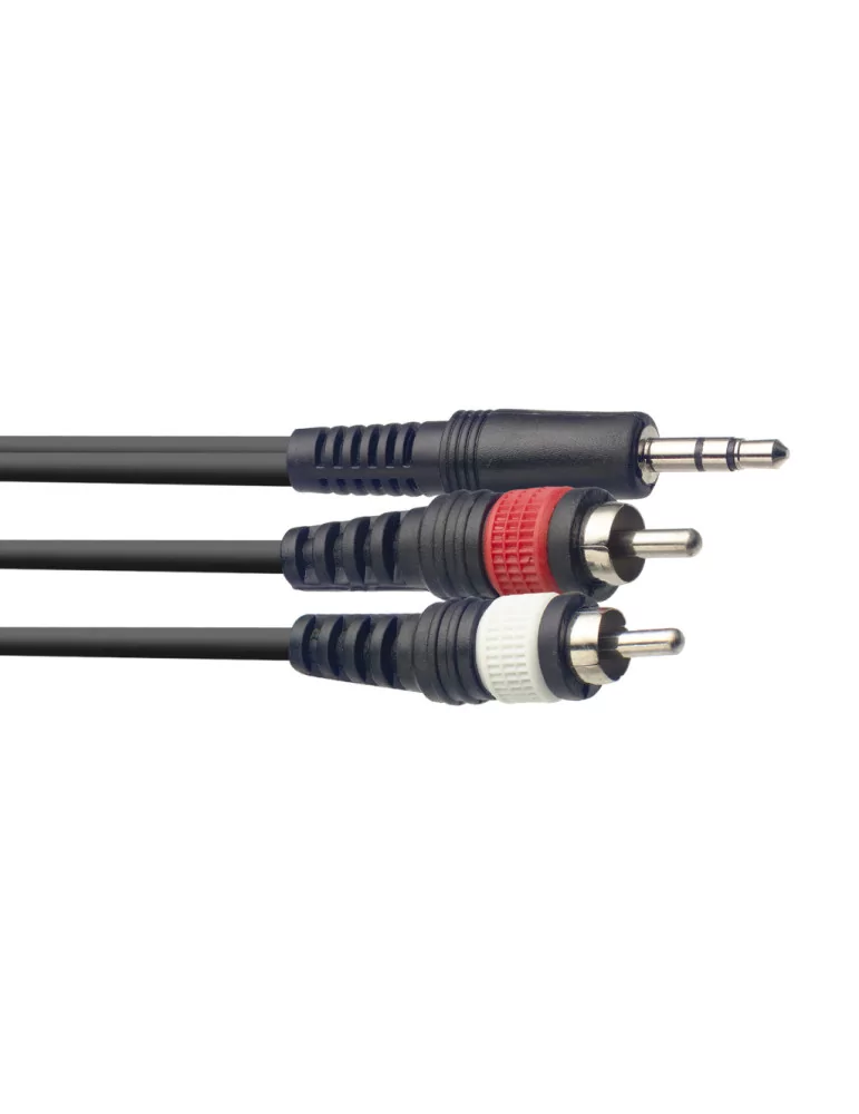  STAGG SYC6/MPSB2CM E Y cable, mini jack/RCA (m/m), 6 m (20')|MusicGoodDeal 