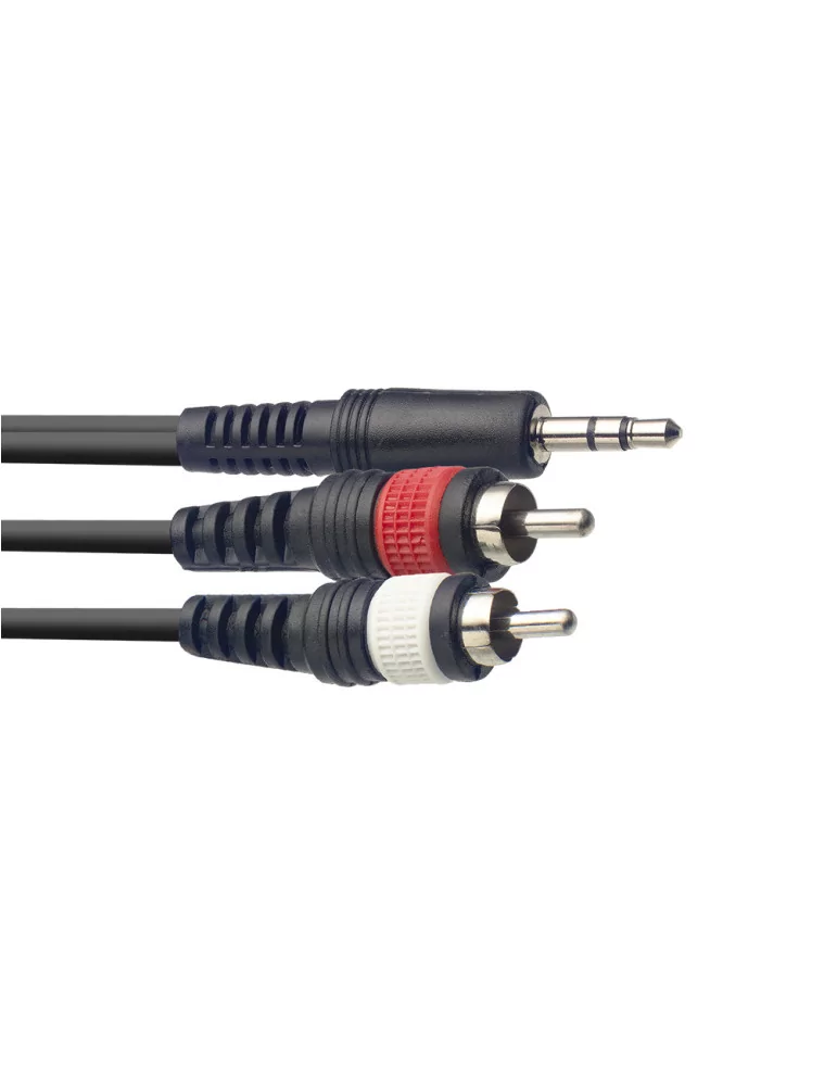 STAGG SYC6/MPSB2CM E Y cable, mini jack/RCA (m/m), 6 m (20')|MusicGoodDeal 