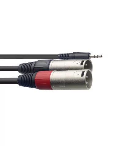  STAGG SYC1/MPSB2XM Y cable, mini jack/XLR (m/m), 1 m (3')|MusicGoodDeal 