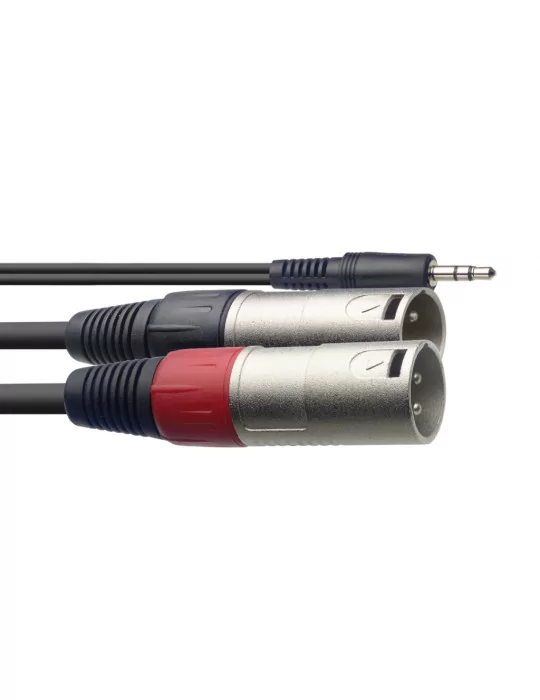  STAGG SYC2/MPSB2XM Y cable, mini jack/XLR (m/m), 2 m (6')|MusicGoodDeal 