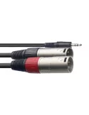  STAGG SYC2/MPSB2XM Y cable, mini jack/XLR (m/m), 2 m (6')|MusicGoodDeal 