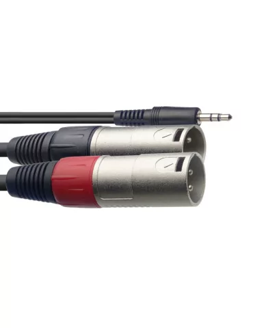  STAGG SYC2/MPSB2XM Y cable, mini jack/XLR (m/m), 2 m (6')|MusicGoodDeal  2