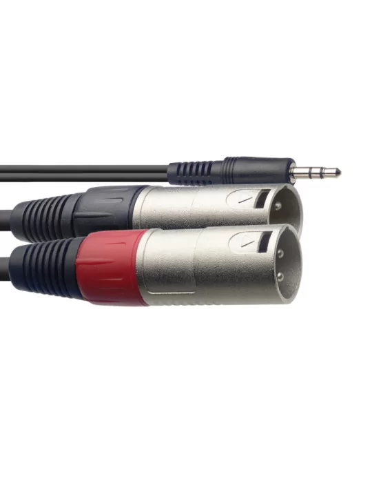  STAGG SYC2/MPSB2XM Y cable, mini jack/XLR (m/m), 2 m (6')|MusicGoodDeal 