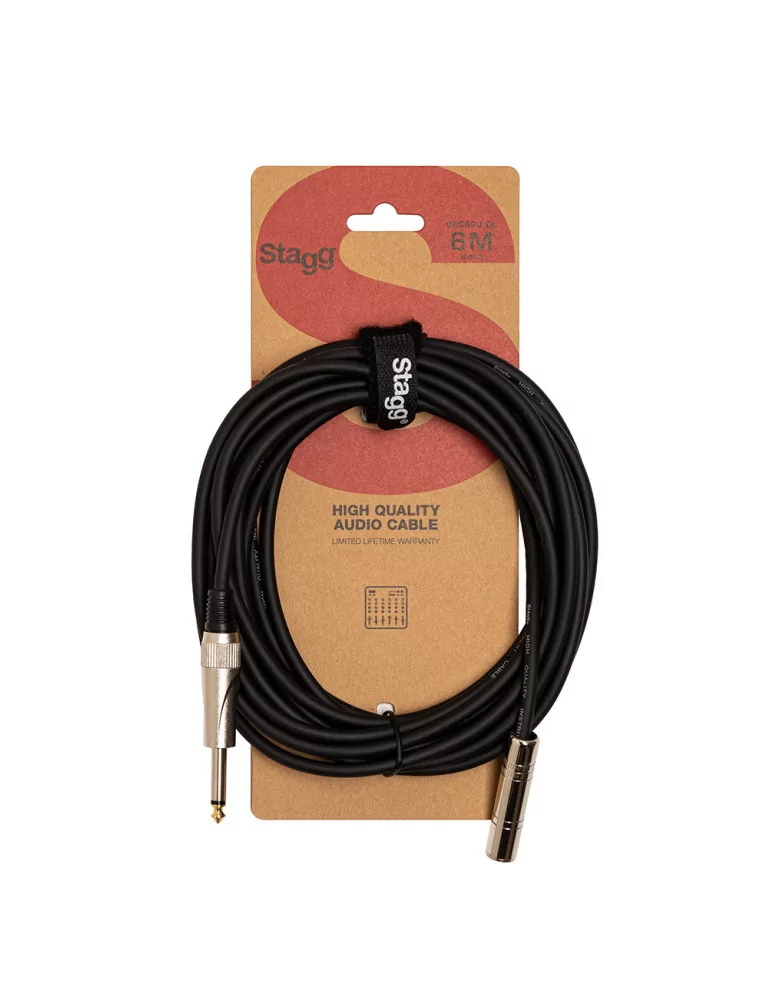  STAGG SAC6PJ DL Mono audio cable, jack/jack (m/f), 6 m (20')|MusicGoodDeal 