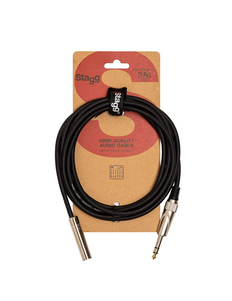  STAGG SAC3PSJS DL Audio-Kabel Klinke/Klinke (m/f) 3 m|MusicGoodDeal 