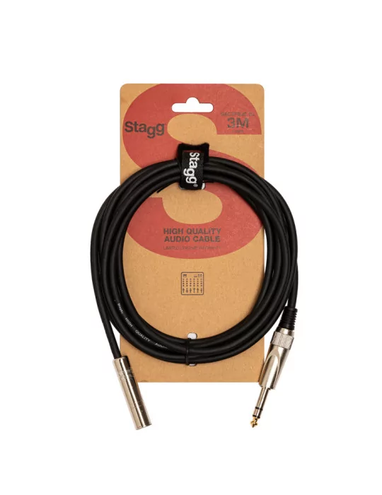  STAGG SAC3PSJS DL Audio-Kabel Klinke/Klinke (m/f) 3 m|MusicGoodDeal 