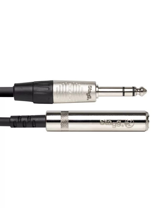  STAGG NAC3PSJSR N series audio cable, jack/jack (m/f), stereo, 3 m (10')|MusicGoodDeal 
