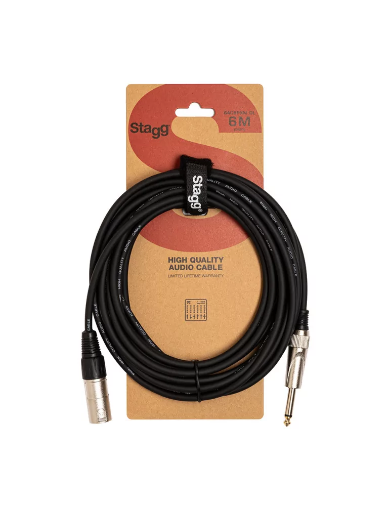  STAGG SAC6PXM DL Audio cable, XLR/jack (m/m), 6 m (20')|MusicGoodDeal 