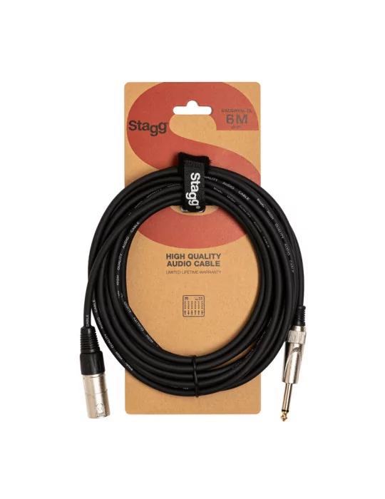  STAGG SAC6PXM DL Audio cable, XLR/jack (m/m), 6 m (20')|MusicGoodDeal 