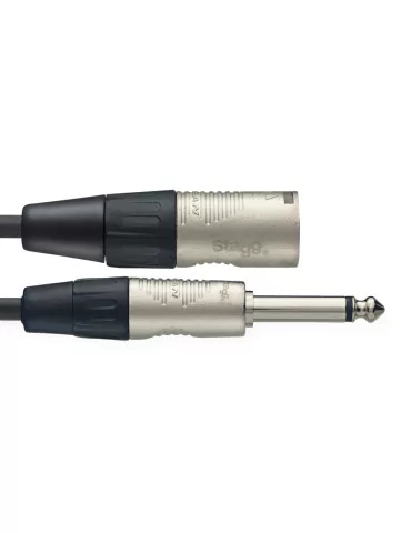  STAGG NAC1PXMR N series audio cable, jack/XLR (m/m), mono, 1 m (3')|MusicGoodDeal 