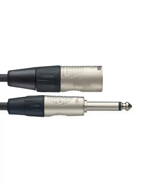  STAGG NAC3PXMR N series audio cable, jack/XLR (m/m), mono, 3 m (10')|MusicGoodDeal 