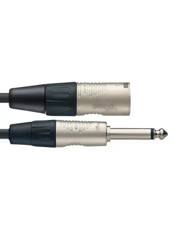  STAGG NAC3PXMR N series audio cable, jack/XLR (m/m), mono, 3 m (10')|MusicGoodDeal  2