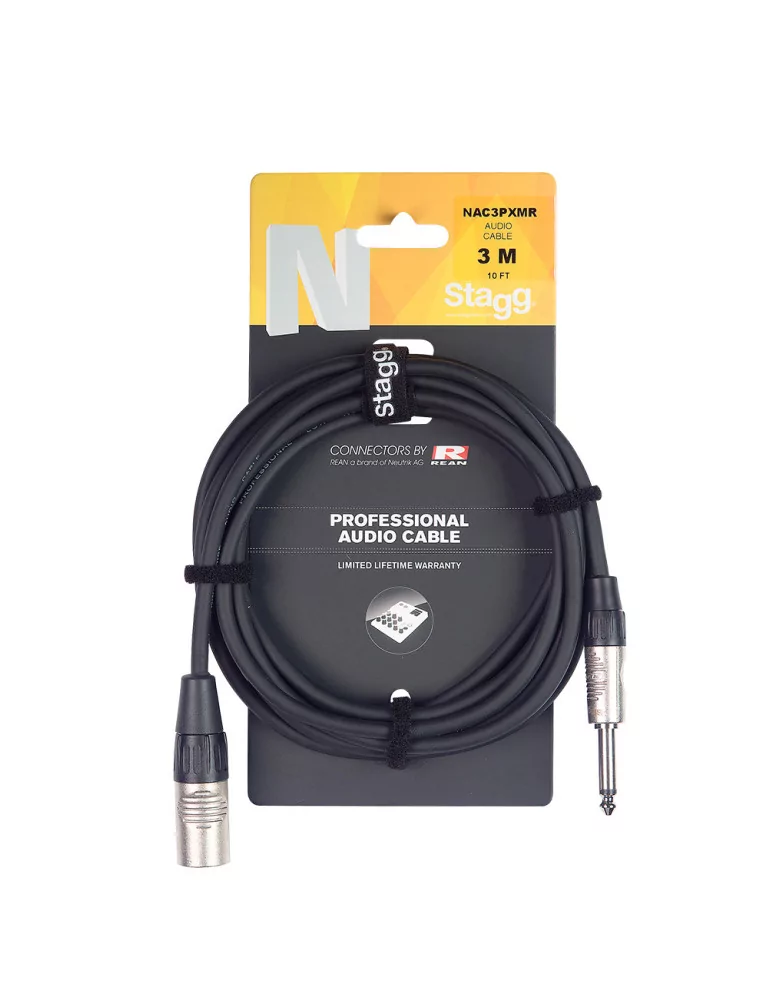  STAGG NAC6PXMR N-Series Audio Cable - Mono Phone Plug|MusicGoodDeal 