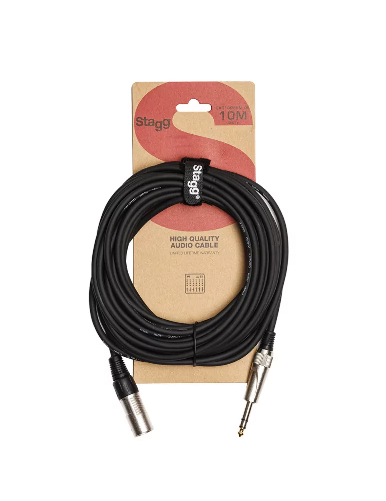  STAGG SAC10PSXM DL Audio-Kabel XLR/Klinke (m/m) 10 m symmetrisch|MusicGoodDeal 