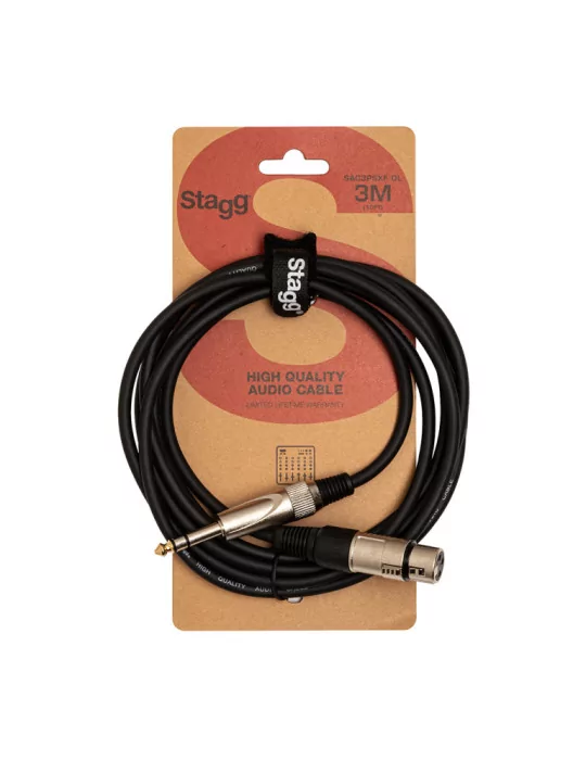  STAGG SAC3PSXF DL Audio cable, XLR/jack (f/m), 3 m (10')|MusicGoodDeal 
