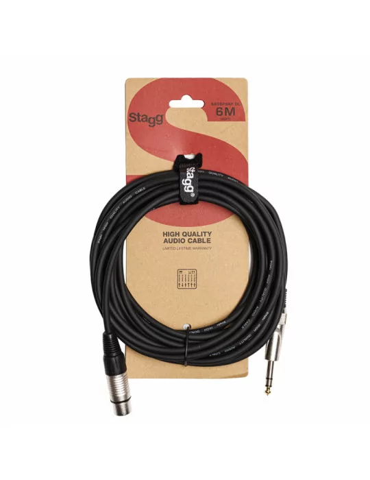  STAGG SAC6PSXF DL Audio-Kabel XLR/Klinke (f/m) 6 m|MusicGoodDeal 