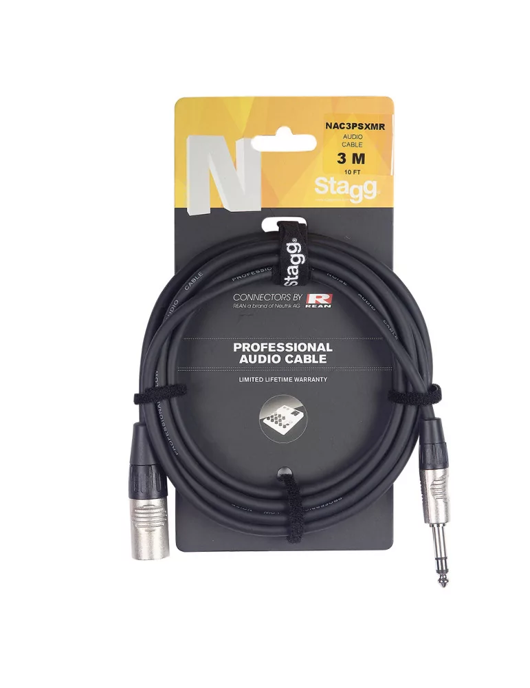  STAGG NAC6PSXMR N Serie Audiokabel - Stereo Klinkenstecker|MusicGoodDeal 