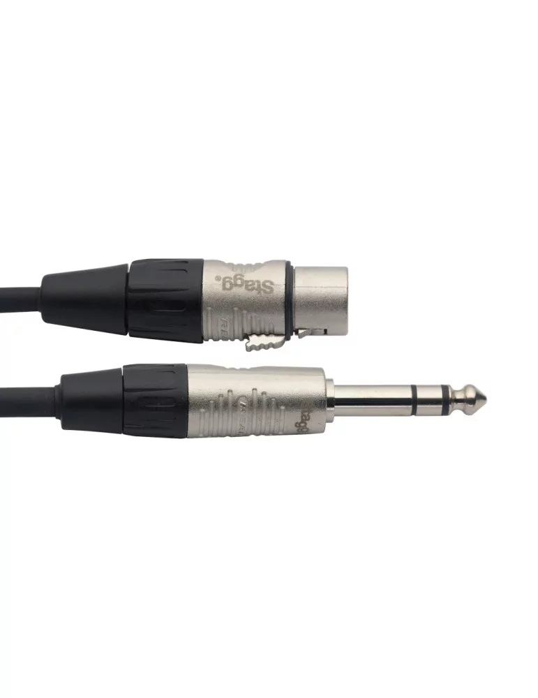  STAGG NAC1PSXFR Serie N, cable de audio, jack / XLR (m / f), estéreo, 1 m|MusicGoodDeal 